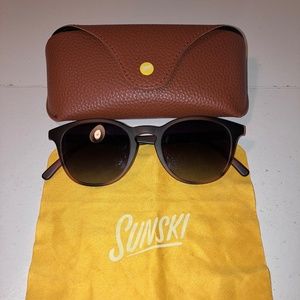 Sunski Yuba Tortoise Ocean Polarized Sunglasses